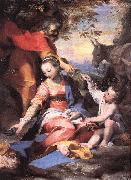 BAROCCI, Federico Fiori Rest on the Flight to Egypt sw oil painting